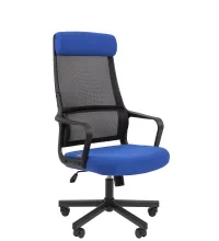 Кресло руководителя Chairman 590 Россия черный/синий