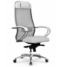 Кресло Samurai SL-1.04 белый лебедь (сетка/кожа)