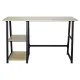 Стол на металлокаркасе BRABIX LOFT CD-006,1200х500х730 мм,, 2 полки, цвет дуб натуральный, 641226. Фото товара с разных ракурсов.